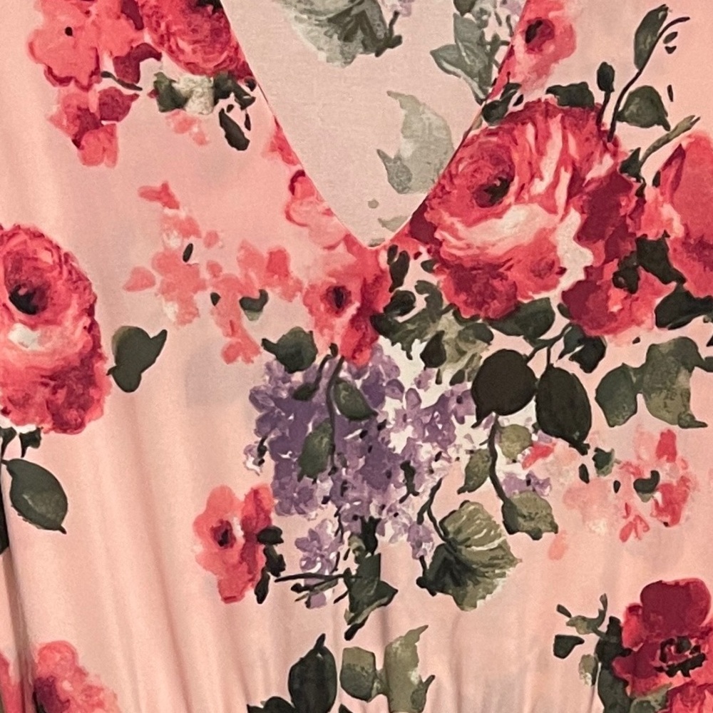 Floral Dress in Pink and Purple